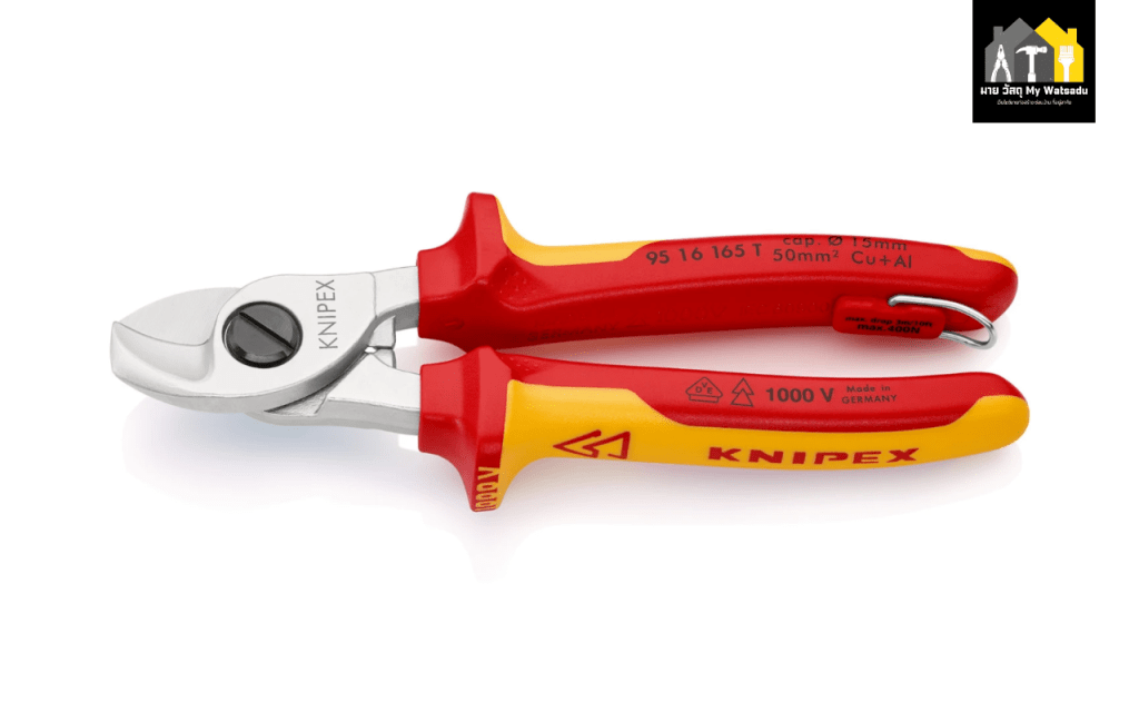 กรรไกรตัดสายไฟยี่ห้อไหนดี Knipex 95 16 165 VDE