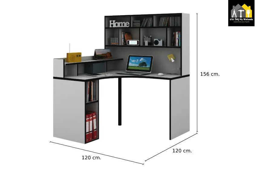 โต๊ะทํางานตัวแอล index living mall