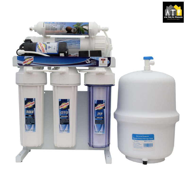 เครื่องกรองน้ำแบบถัง ยี่ห้อไหนดี Treatton - รุ่น RO Premium