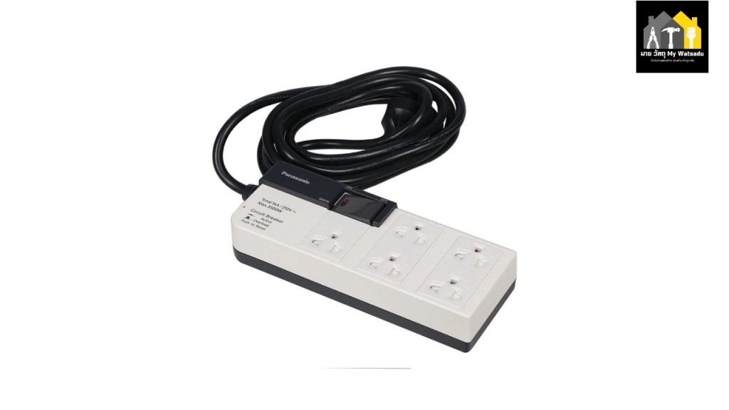 ปลั๊กไฟกันกระชาก กันไฟตก ยี่ห้อ Panasonic Surge Protection