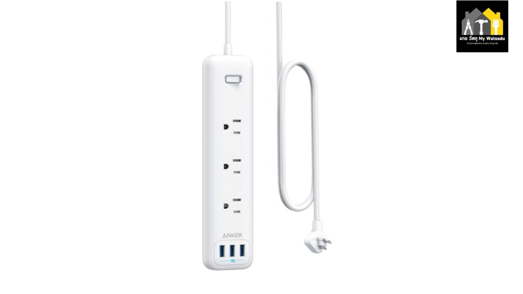 ปลั๊กไฟกันกระชาก กันไฟตก ยี่ห้อ Anker PowerPort Strip